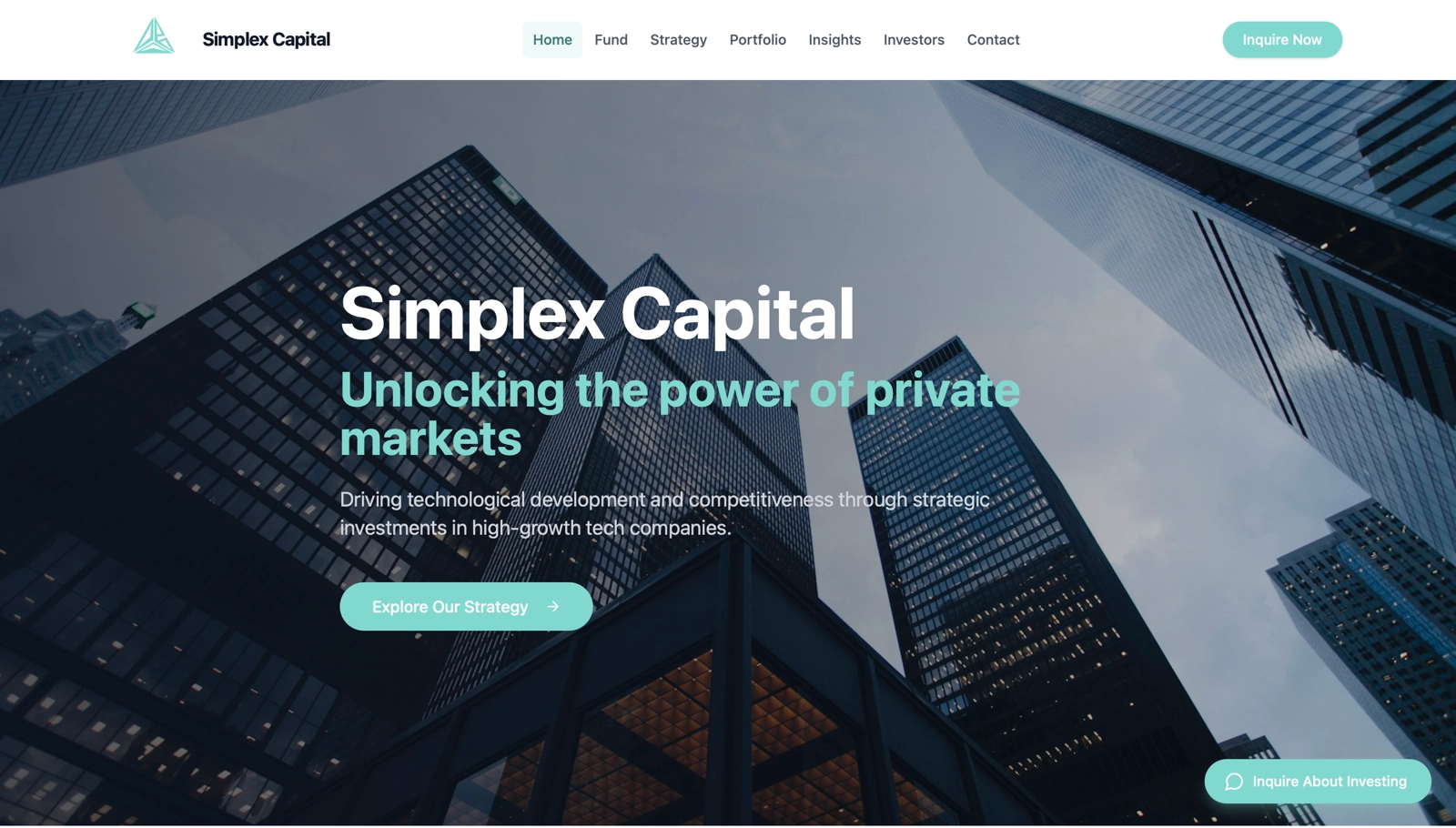 Simplex Capital — website screenshot